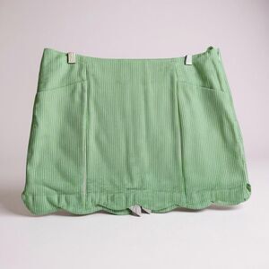 Lilly Pulitzer Skirt Size 10 Green Striped Seersucker Summery Resort Athleisure